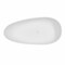 Aqua Eden 67.31 L, 32.31 W, Glossy White/Matte Gray, Solid Surface White Stone VRTOV683321WG - alternate 3